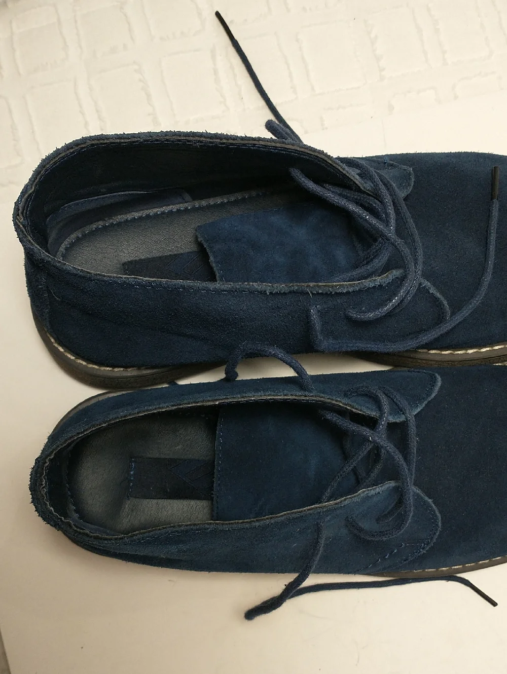Joseph Abboud Travis Leather Chukka Boot,‎ Blue Suede, Men's Size 8.5